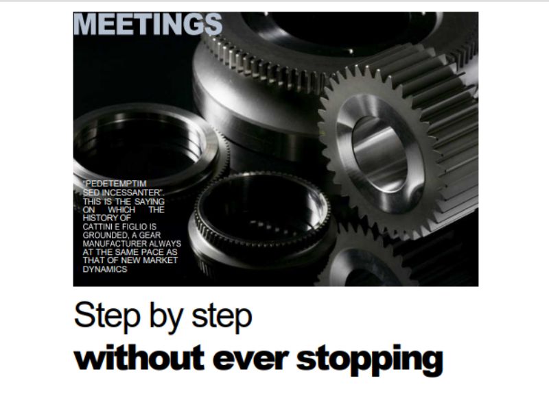 Step by step without ever stopping